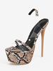 Sandales sexy pour femmes plateforme bout ouvert talon aiguille chaussures sexy