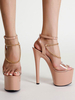 Sandales sexy talon haut plateforme chaussures pole danse
