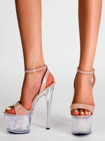 Sandales sexy talon haut plateforme chaussures pole danse