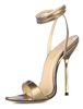 Sandales seyx à talon haut chaussures femme or en Synthétique