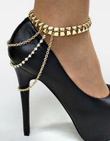 Sangles de chaussures amovibles Motif de la chaîne de la femme