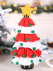 Sapin de Noël rouge Fibre de polyester Vacances de Noël Costumes Accessoires