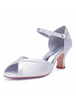 Satin chaussures de mariage ivoire peep toe strass chaussures de mariée chaussures de mariage
