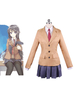 Seishun Buta Yarou Sakurajima Mai Déguisements Halloween Cosplay Costume Écolière Uniforme Rascal Ne Rêve Pas De Bunny Girl Senpai