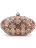 Sequin pochette forme ovale soirée sacs à main de mariage