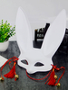 Sexy Bunny Girl Masque Costume Lapin Oreille Blanc Déguisements Halloween Mascarade Cosplay Accessoires