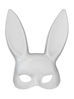 Sexy Bunny Girl Masque Costume Lapin Oreille Visage Mascarade Blanc Halloween Cosplay Accessoires