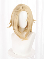 Shaman King Anna Kyoyama Cosplay Perruques de cosplay blonde Résistant à la chaleur blonde