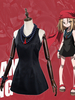 Shaman roi Anna Kyoyama Cosplay Costume noir robe courte bandeau collier Bracelet 4 pièces ensemble Costume ensemble complet