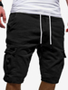 Short cargo pour homme avec cordon de serrage à la taille et poches pour lété