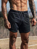 Short de Hommes Souris élastique Spring Street Wear Short noir pour hommes