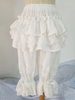Short de lolita classique en dentelle blanche à volants Déguisements Halloween