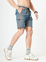 Short des hommes Cordon de cordon à la taille Spring Purf Purple Shorts pour hommes