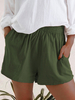 Short pour femme Hunter Green Short large en polyester décontracté