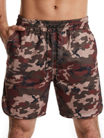 Short pour homme avec cordon de serrage à la taille Street Wear Short rouge pour homme