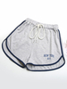 Shorts Courts Femme Coupe Cintrée Bicolores à Lacets Elastique Shorts Sexy