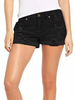 Shorts en Denim Déchiré Courts Femme Coupe Cintrée à Zip avec Poches Unicolore Shorts Eté