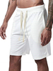 Shorts pour hommes avec cordon de serrage à la taille; vêtements de rue dété; shorts blancs pour hommes