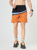 Shorts pour hommes Color Block Taille élastique Automne"idien Casual Black Beach Bottoms