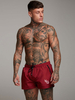 Shorts pour hommes taille élastique printemps bas de plage rouge
