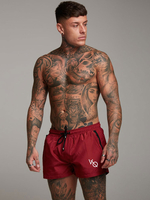 Shorts pour hommes taille élastique printemps bas de plage rouge