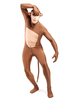 Singe Vêtement de Zentai Marron Clair Costume Animaux En Lycra Spandex Déguisements Halloween