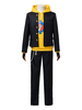 SK∞ Kyan Reki Cosplay Costume noir uniforme manteau long pantalon jaune à capuche 3 pièces ensemble Anime Cosplay Costume ensemble complet