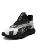 Sneakers blancs Baskets Blanc Mode Mesh Toe Toe Géométrique Bas-Tops Chaussures de sport