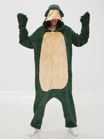 Snorlax Kigurumi Carnaval Pyjamas Onesie Anime Cartoon Green Flannel Jumpsuit Kigurumi Carnaval Costume Carnavals Déguisements Halloween