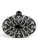 Soirée noire Pochettes Sacs à main de mariage strass perlé strass