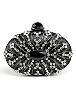 Soirée noire Pochettes Sacs à main de mariage strass perlé strass