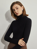Sous-Vêtements Thermiques Noir Col Haut Manches Longues Hiver