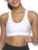 Soutien-gorge de sport femme blanc découpé soutien-gorge dentraînement
