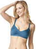 Soutien-gorge de sport pour femmes Haut de sport décontracté en polyester athlétique bleu cyan