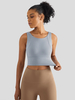 Soutien-Gorge De Yoga En Nylon Athlétique Sans Manches Col Rond Tennis Pour Femme