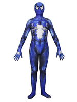 Spider Man Cosplay Bleu Film Venom Lycra Spandex Combinaison Justaucorps Marvel Comics Cosplay Costume Déguisements Halloween