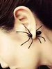Spider Stud Earrings Halloween Black Boucles doreilles uniques Une pièce pas la paire