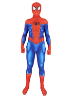 Spiderman dans le verset daraignée Film bleu Royal Lycra Spandex combinaison Marvel Comics Cosplay