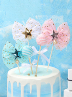 Star Bows Cake Toppers Décorations pour petits gâteaux de fête danniversaire Déguisements Halloween