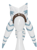 Star Wars Ahsoka Tano Cosplay chapeau oreilles de chat capuche blanc bleu Polyester TV drame Cosplay chapeau