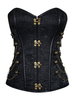 Steampunk Costume Corset pour Femmes Déguisements Halloween Bustier avec Chaînes métalliques