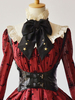 Steampunk Gothique Noir Lolita Corset Boucle métallique Synthétique Lolita Bustier Déguisements Halloween