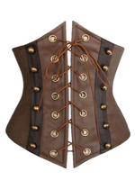 Steampunk Jaquette bicolore laçage en Synthétique cuir Costume royale de Toussaint Déguisements Halloween