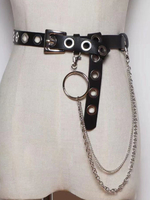 Steampunk Lolita Accessoire Noire Chaine PU Divers