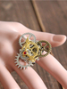 Steampunk Lolita bagues anneaux de Bronze métallique Lolita Déguisements Halloween