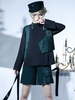 Steampunk Lolita Ensemble 2 Pièces Pantalon Sans Manches Vert Foncé Pardessus Lolita Chic