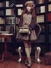 steampunk Lolita gilet Vintage Triple Breasted Lolita marron gilet veste Déguisements Halloween