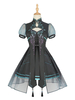Steampunk Lolita JSK Robe Papillon Noir Sans Manches Papillon Lolita Jumper Jupes