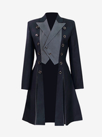 Steampunk Lolita Manteaux Gris Hiver Lolita Vintage