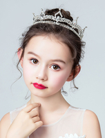 Strass argent fille de couronne de fille royale couronne enfants headpieces